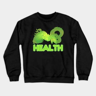 Money Wish Smole Illustration for this next new year 2024 of earth green dragon Crewneck Sweatshirt